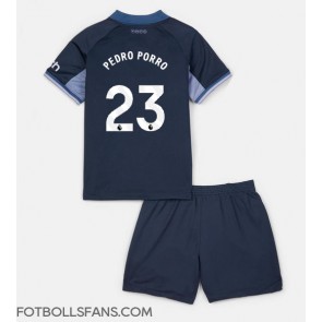 Tottenham Hotspur Pedro Porro #23 Replika Bortatröja Barn 2023-24 Kortärmad (+ Korta byxor)